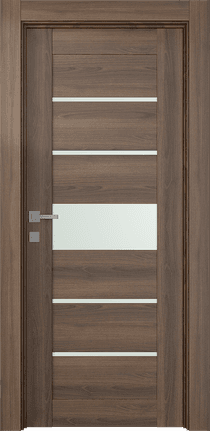 AVON 07-06 VETRO PECAN NUTWOOD SWING DOORS BELLDINNI MODERN INTERIOR DOOR - 1