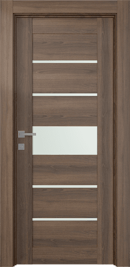 AVON 07-06 VETRO PECAN NUTWOOD SWING DOORS BELLDINNI MODERN INTERIOR DOOR - 1