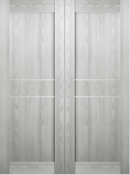 AVON 07 2HN RIBEIRA ASH DOUBLE BARN BELLDINNI MODERN INTERIOR DOOR - 2