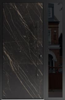 Single metal-aluminum modern exterior door Dekton 0118 - 3