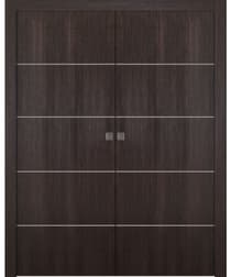 OPTIMA 4H VERALINGA OAK DOUBLE POCKET BELLDINNI MODERN INTERIOR DOOR - 1