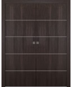 OPTIMA 4H VERALINGA OAK DOUBLE POCKET BELLDINNI MODERN INTERIOR DOOR - 1