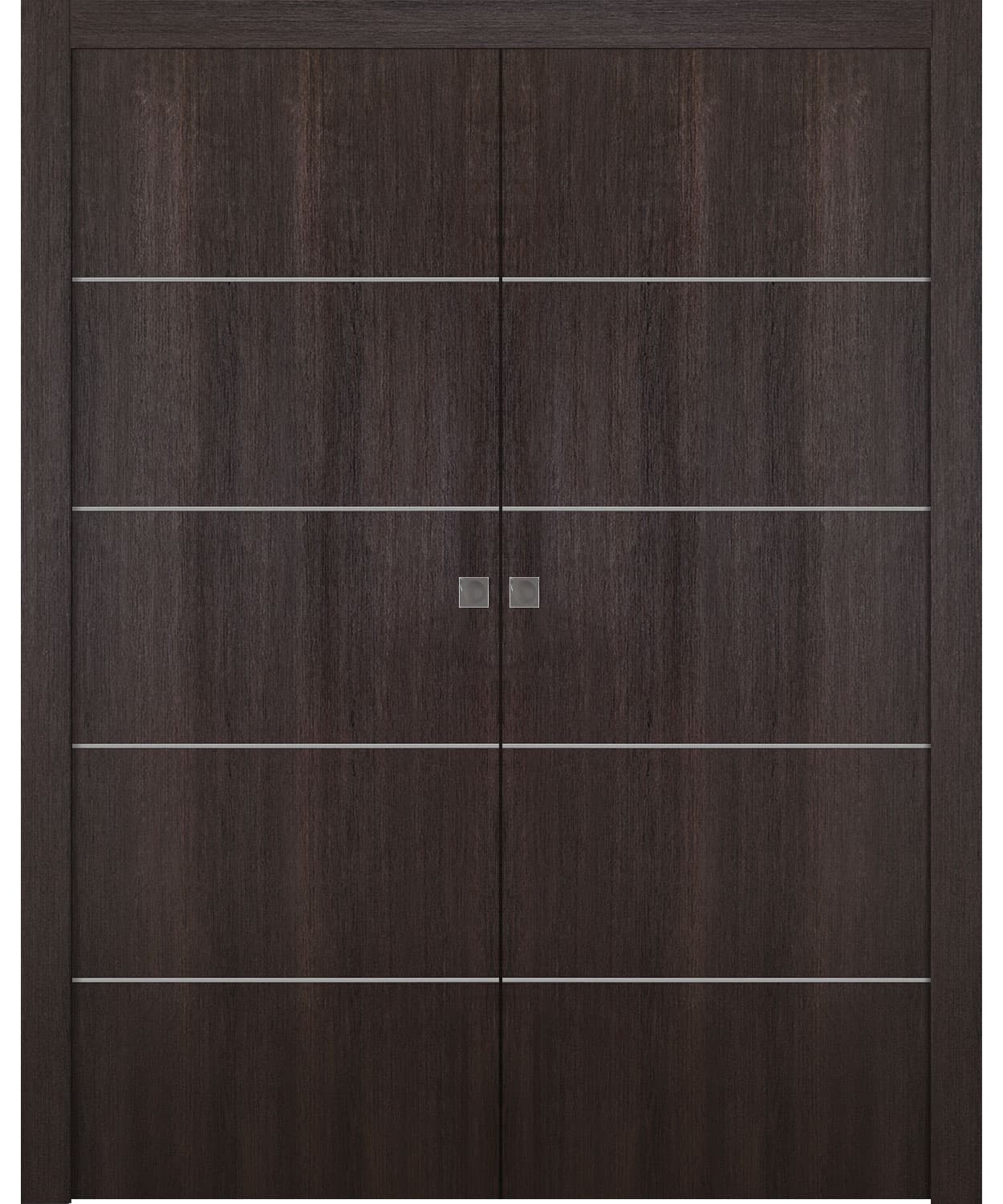 OPTIMA 4H VERALINGA OAK DOUBLE POCKET BELLDINNI MODERN INTERIOR DOOR - 1