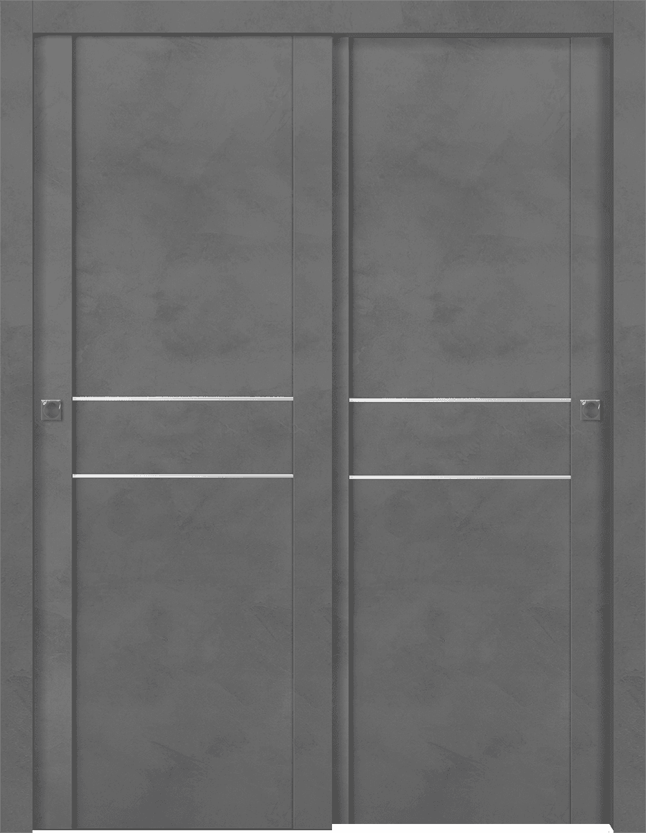 AVON 01 2HN DARK URBAN BYPASS DOORS BELLDINNI MODERN INTERIOR DOOR - 1