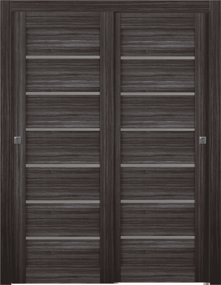ALBA GRAY OAK BYPASS BELLDINNI MODERN INTERIOR DOOR - 1