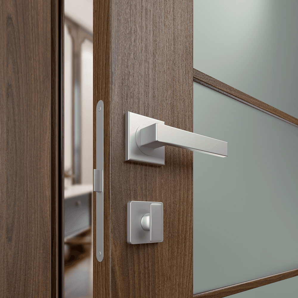 AVON 5 LITE VETRO PECAN NUTWOOD POCKET BELLDINNI MODERN INTERIOR DOOR - 3