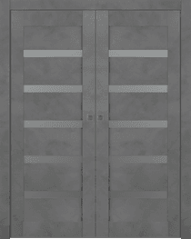 AVON 07-04 VETRO DARK URBAN DOUBLE POCKET BELLDINNI MODERN INTERIOR DOOR - 1