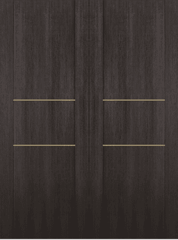 AVON 01 2H GOLD VERALINGA OAK DOUBLE INVISIBLE METAL FRAME BELLDINNI MODERN INTERIOR DOOR - 2