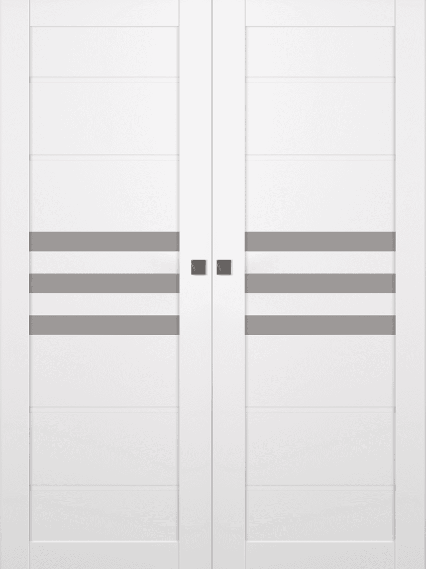 DOME VETRO SNOW WHITE DOUBLE MAGIC BELLDINNI MODERN INTERIOR DOOR - 1
