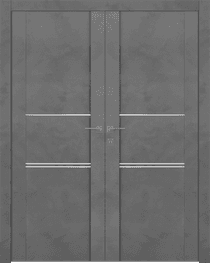 AVON 01 3H DARK URBAN DOUBLE BELLDINNI MODERN INTERIOR DOOR - 1