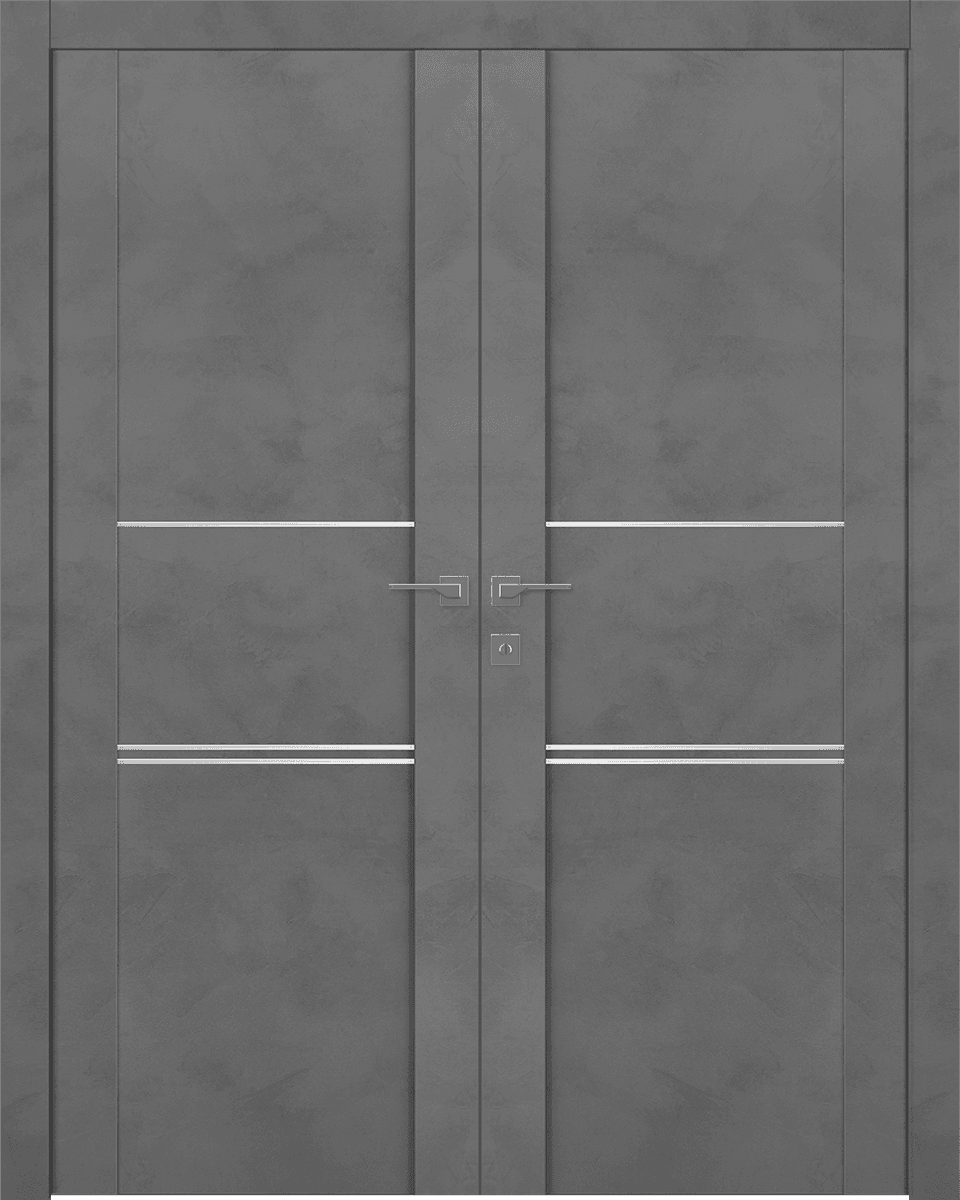 AVON 01 3H DARK URBAN DOUBLE BELLDINNI MODERN INTERIOR DOOR - 1