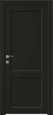 SHAKER 2 PANEL BLACK MATTE SWING DOORS BELLDINNI MODERN INTERIOR DOOR - 1