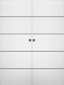 SMART PRO 4H BLACK POLAR WHITE DOUBLE MAGIC DOORS BELLDINNI MODERN INTERIOR DOOR - 1