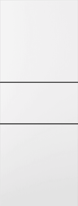 PALLADIO 2H BLACK BIANCO NOBLE SLAB DOORS BELLDINNI MODERN INTERIOR DOOR - 1