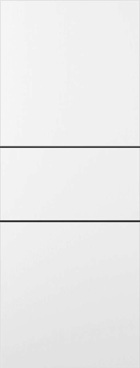 PALLADIO 2H BLACK BIANCO NOBLE SLAB DOORS BELLDINNI MODERN INTERIOR DOOR - 1