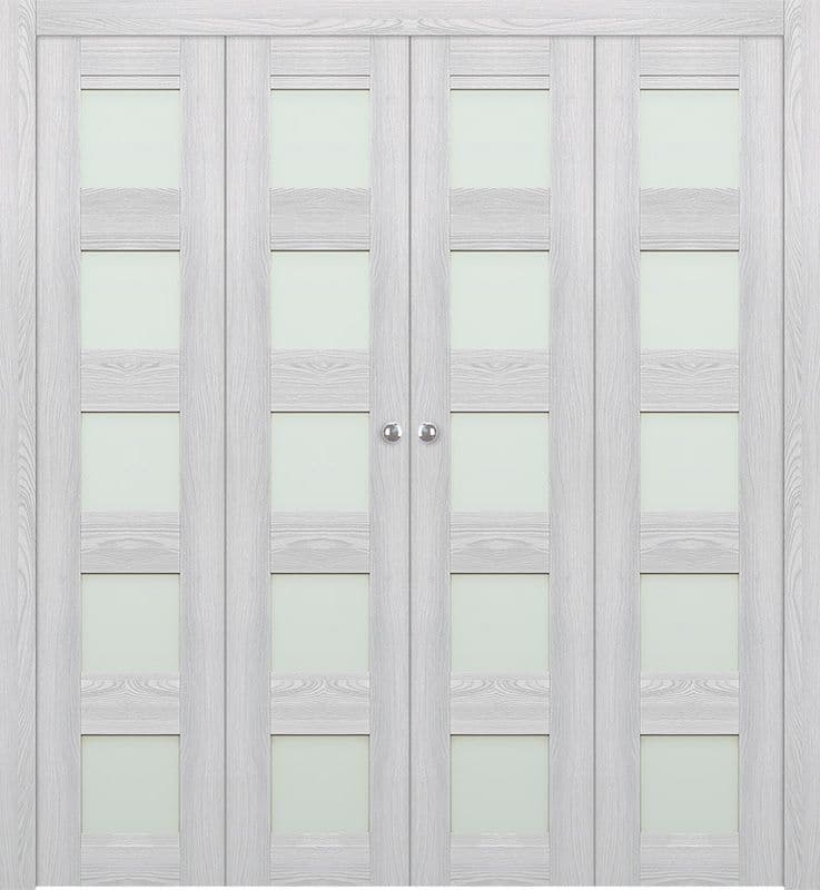 AVON 07-07 VETRO RIBEIRA ASH DOUBLE BI-FOLD DOORS BELLDINNI MODERN INTERIOR DOOR - 1