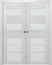 AVON 07-08 VETRO RIBEIRA ASH DOUBLE POCKET DOORS BELLDINNI MODERN INTERIOR DOOR - 1