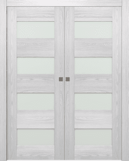 AVON 07-08 VETRO RIBEIRA ASH DOUBLE POCKET DOORS BELLDINNI MODERN INTERIOR DOOR - 1