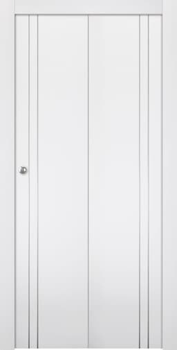 PALLADIO 2V BIANCO NOBLE BI-FOLD BELLDINNI MODERN INTERIOR DOOR - 1