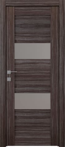 BERTA VETRO GRAY OAK SWING BELLDINNI MODERN INTERIOR DOOR - 1
