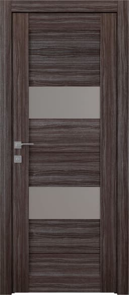 BERTA VETRO GRAY OAK SWING BELLDINNI MODERN INTERIOR DOOR - 1