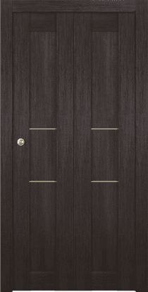 AVON 07 2H GOLD VERALINGA OAK BI-FOLD BELLDINNI MODERN INTERIOR DOOR - 1