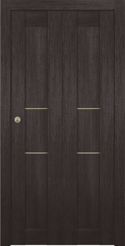 AVON 07 2H GOLD VERALINGA OAK BI-FOLD BELLDINNI MODERN INTERIOR DOOR - 1