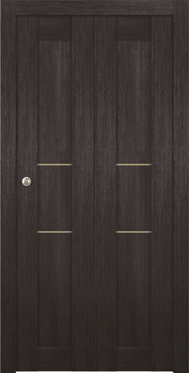 AVON 07 2H GOLD VERALINGA OAK BI-FOLD BELLDINNI MODERN INTERIOR DOOR - 1