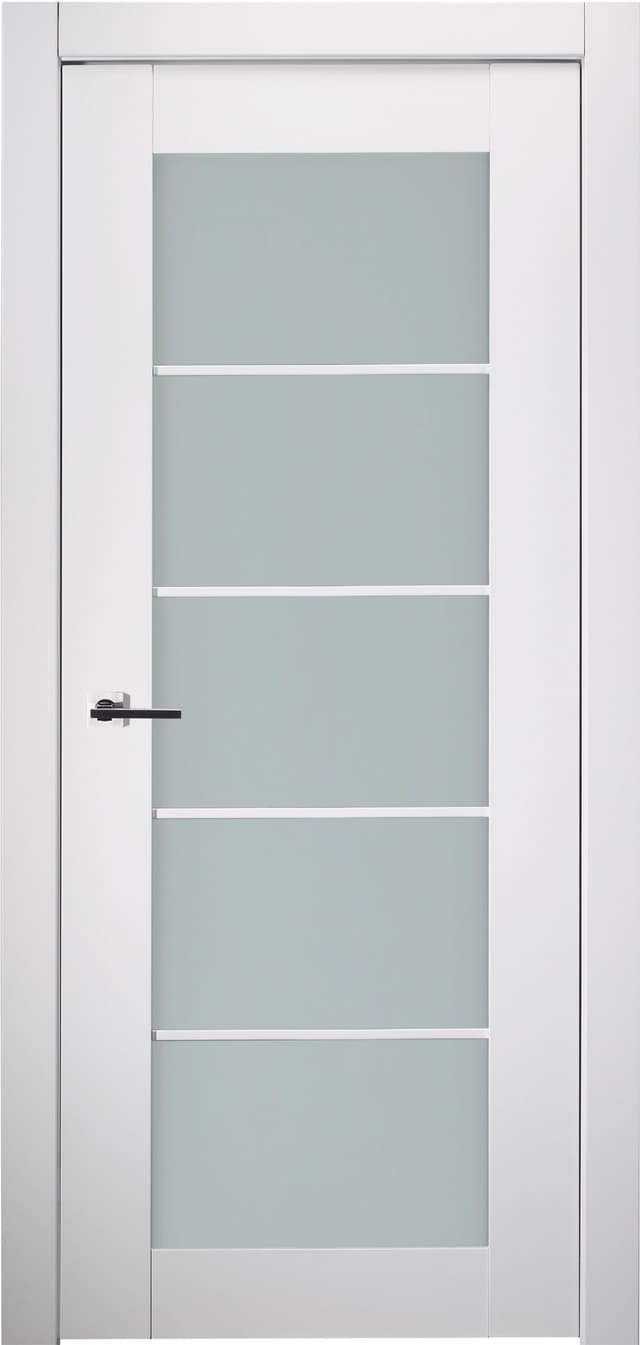 SMART PRO 5 LITE VETRO POLAR WHITE SWING BELLDINNI MODERN INTERIOR DOOR