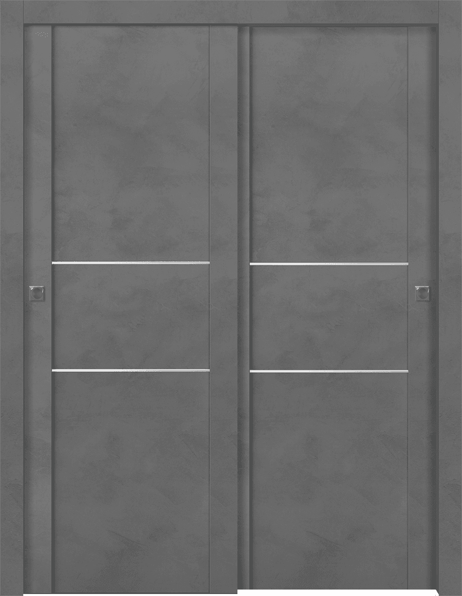 AVON 01 2H DARK URBAN BYPASS DOORS BELLDINNI MODERN INTERIOR DOOR - 1