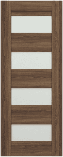 AVON 07-08 VETRO PECAN NUTWOOD SLAB DOORS BELLDINNI MODERN INTERIOR DOOR - 1