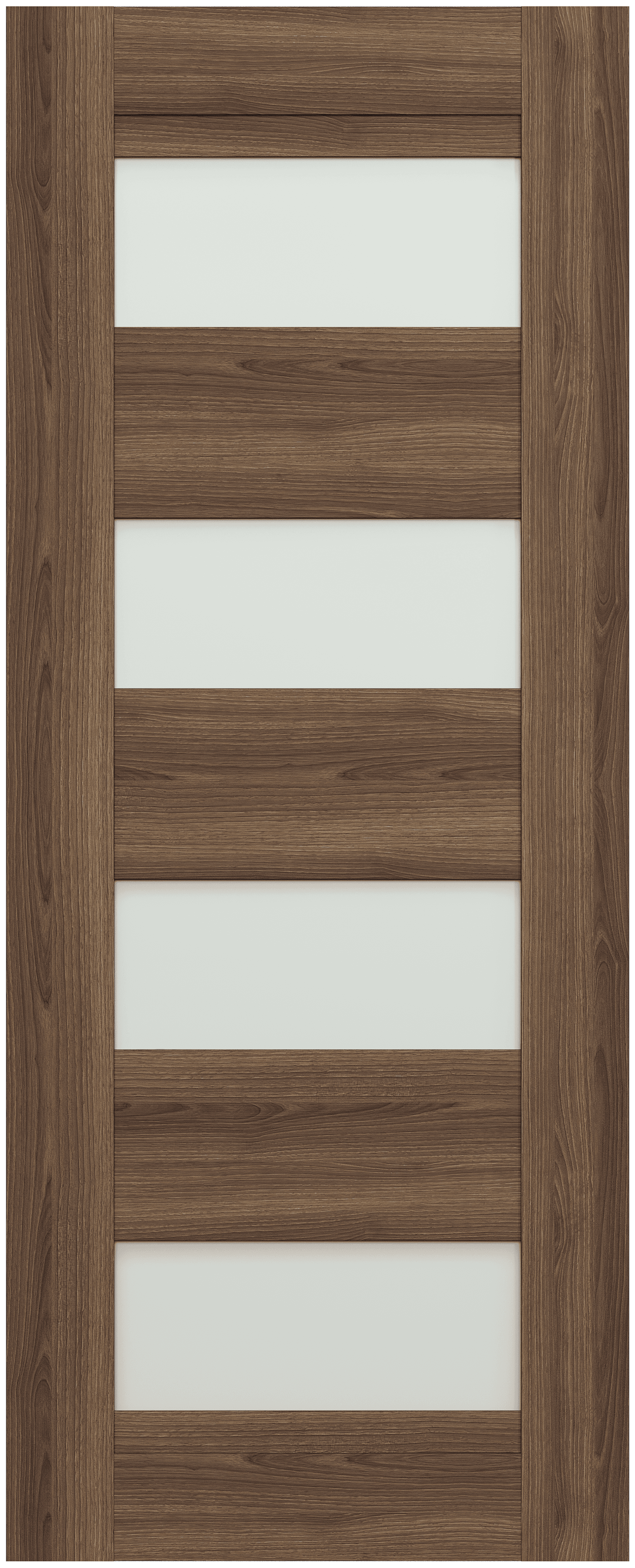 AVON 07-08 VETRO PECAN NUTWOOD SLAB DOORS BELLDINNI MODERN INTERIOR DOOR - 1