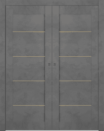 AVON 07 4H GOLD DARK URBAN DOUBLE POCKET BELLDINNI MODERN INTERIOR DOOR - 1