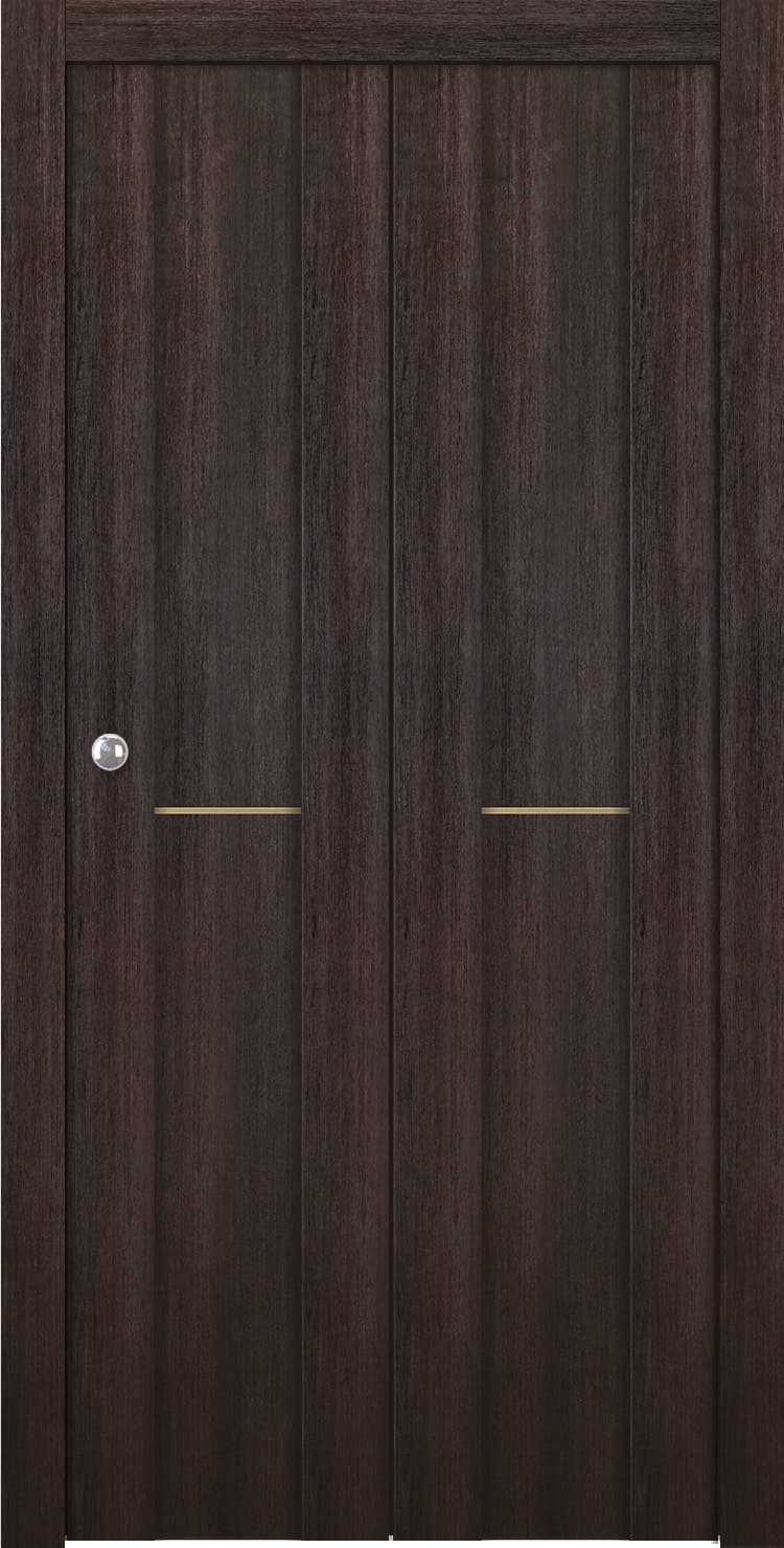 AVON 01 1H GOLD VERALINGA OAK BI-FOLD BELLDINNI MODERN INTERIOR DOOR - 1