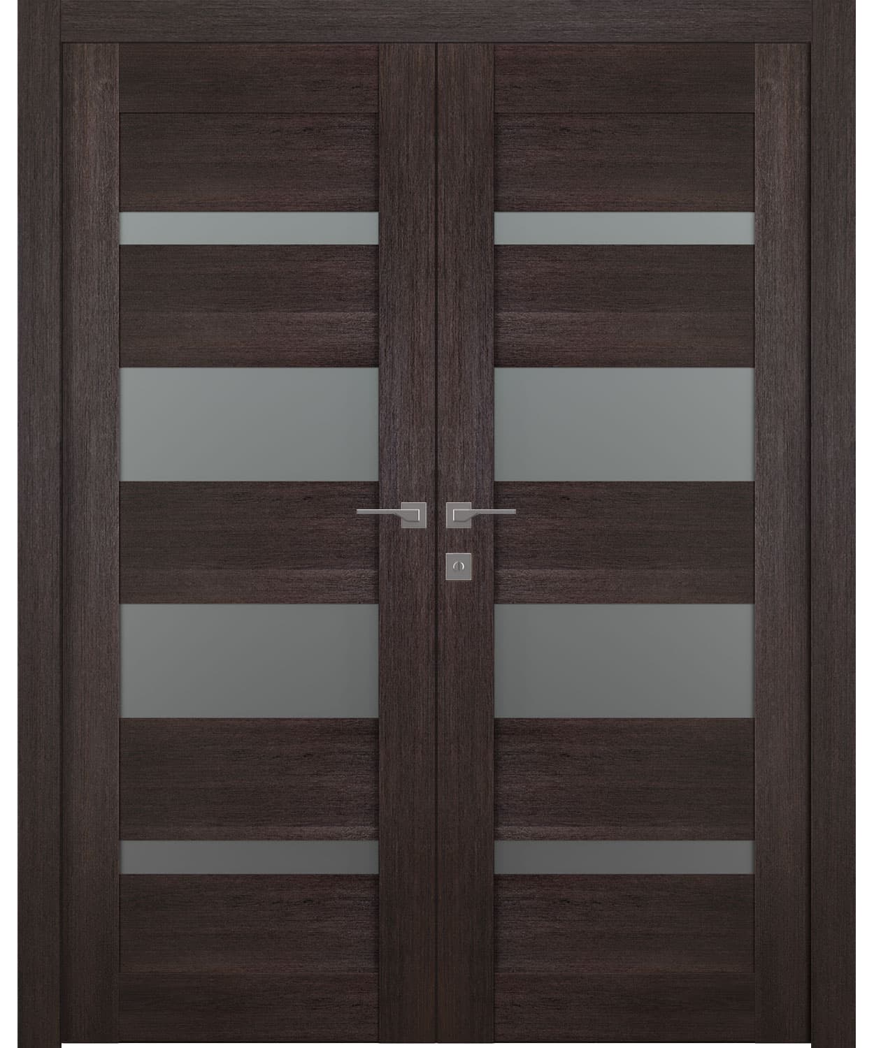 AVON 07-01 VETRO VERALINGA OAK DOUBLE BELLDINNI MODERN INTERIOR DOOR - 1