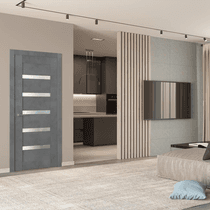 AVON 07-04 VETRO DARK URBAN SWING BELLDINNI MODERN INTERIOR DOOR - 3