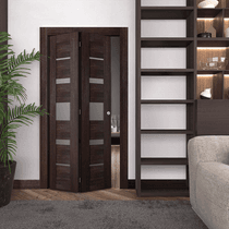 AVON 07-03 VETRO VERALINGA OAK BI-FOLD BELLDINNI MODERN INTERIOR DOOR - 2