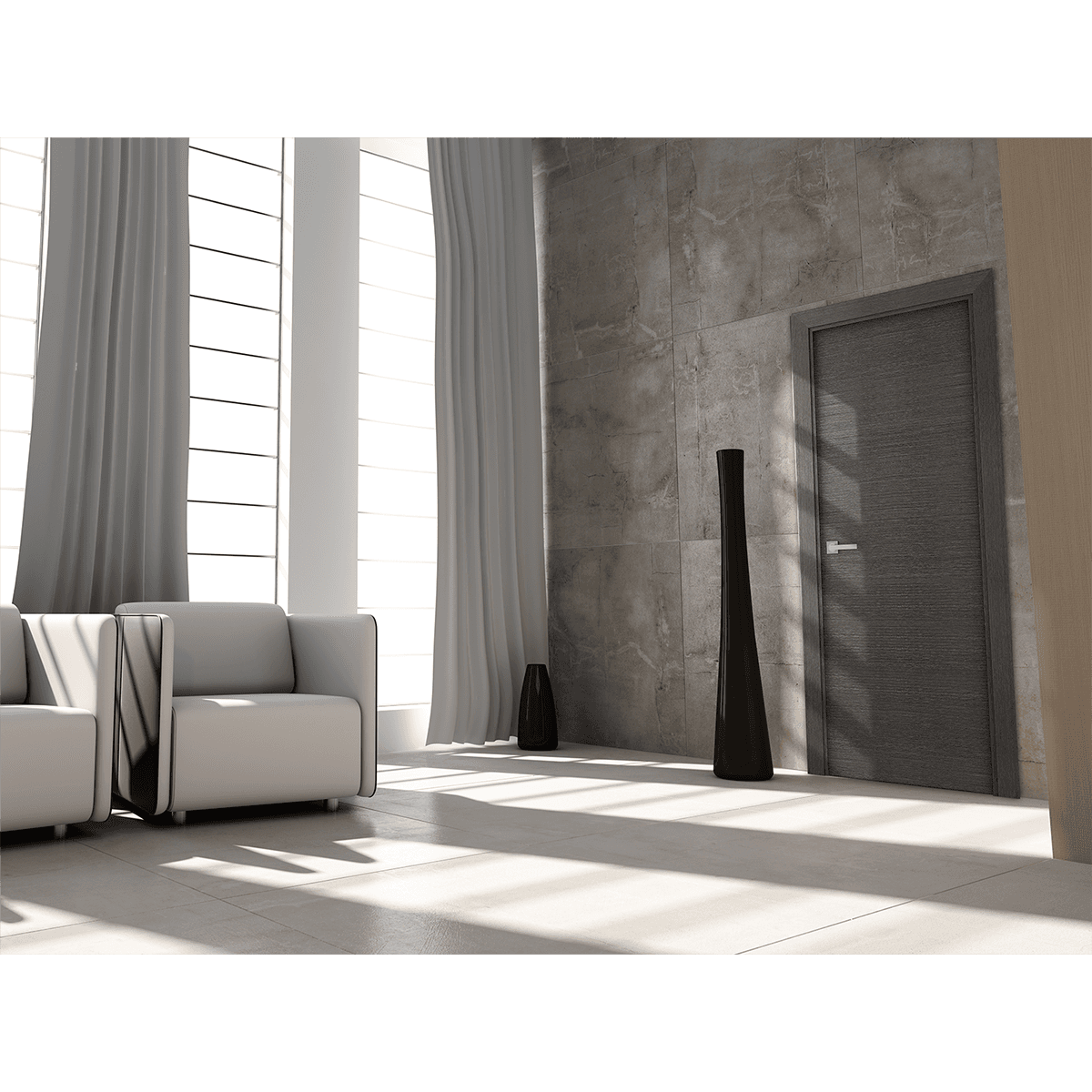 AVANTI BLACK APRICOT BARN BELLDINNI MODERN INTERIOR DOOR - 4