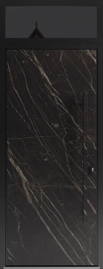 Single metal-aluminum modern exterior door Dekton 0118 - 5