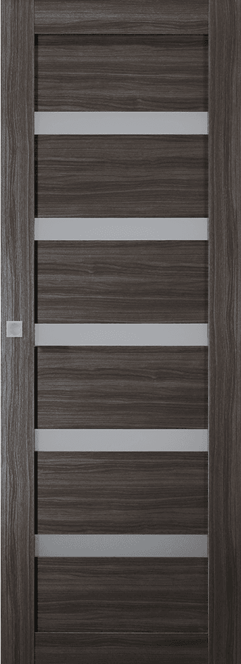 LEORA VETRO GRAY OAK MAGIC BELLDINNI MODERN INTERIOR DOOR - 1