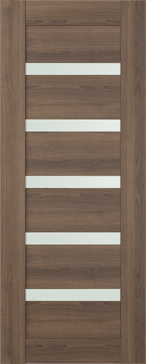 AVON 07-04 VETRO PECAN NUTWOOD SLAB DOORS BELLDINNI MODERN INTERIOR DOOR - 1