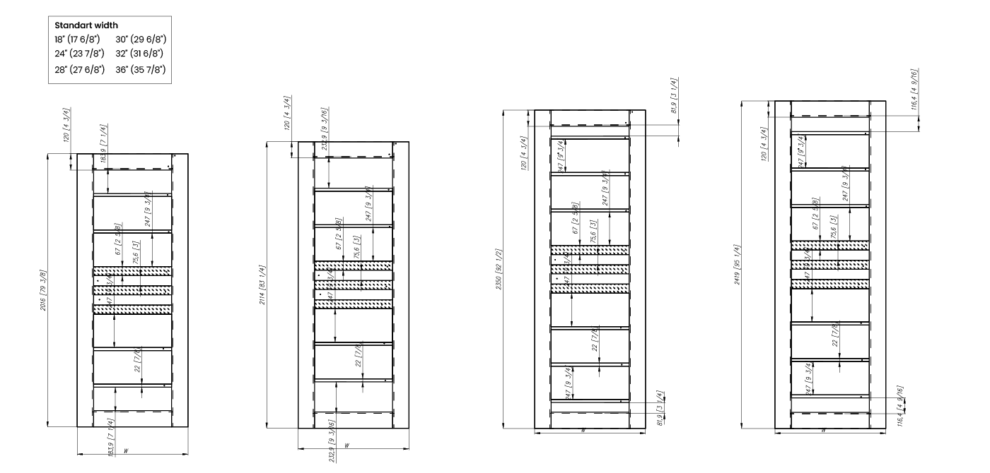 DOME VETRO BIANCO NOBLE DOUBLE POCKET BELLDINNI MODERN INTERIOR DOOR - 8