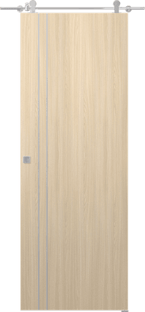 OPTIMA 2V LOIRE ASH DOUBLE BARN DOORS BELLDINNI MODERN INTERIOR DOOR - 1