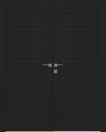 ALDA BLACK MATTE DOUBLE BELLDINNI MODERN INTERIOR DOOR - 1