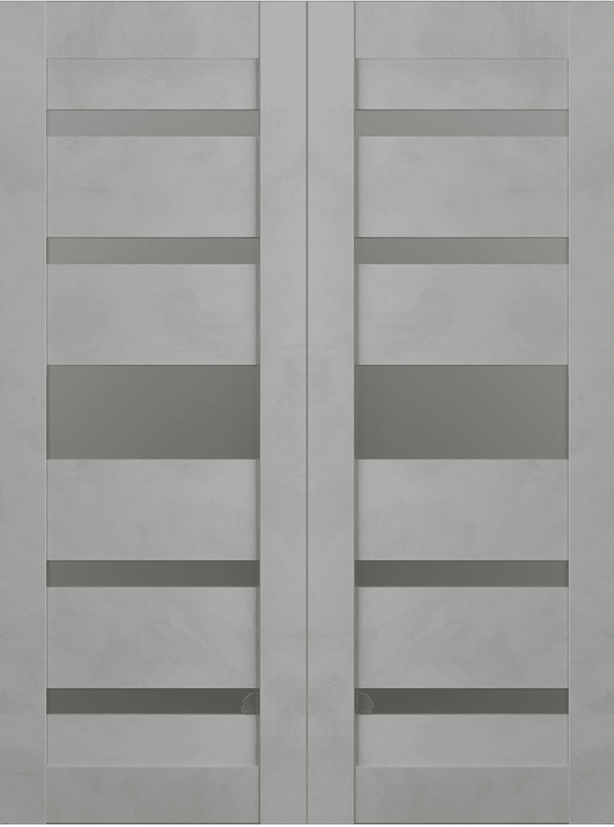 AVON 07-05 VETRO LIGHT URBAN DOUBLE BI-FOLD BELLDINNI MODERN INTERIOR DOOR - 2