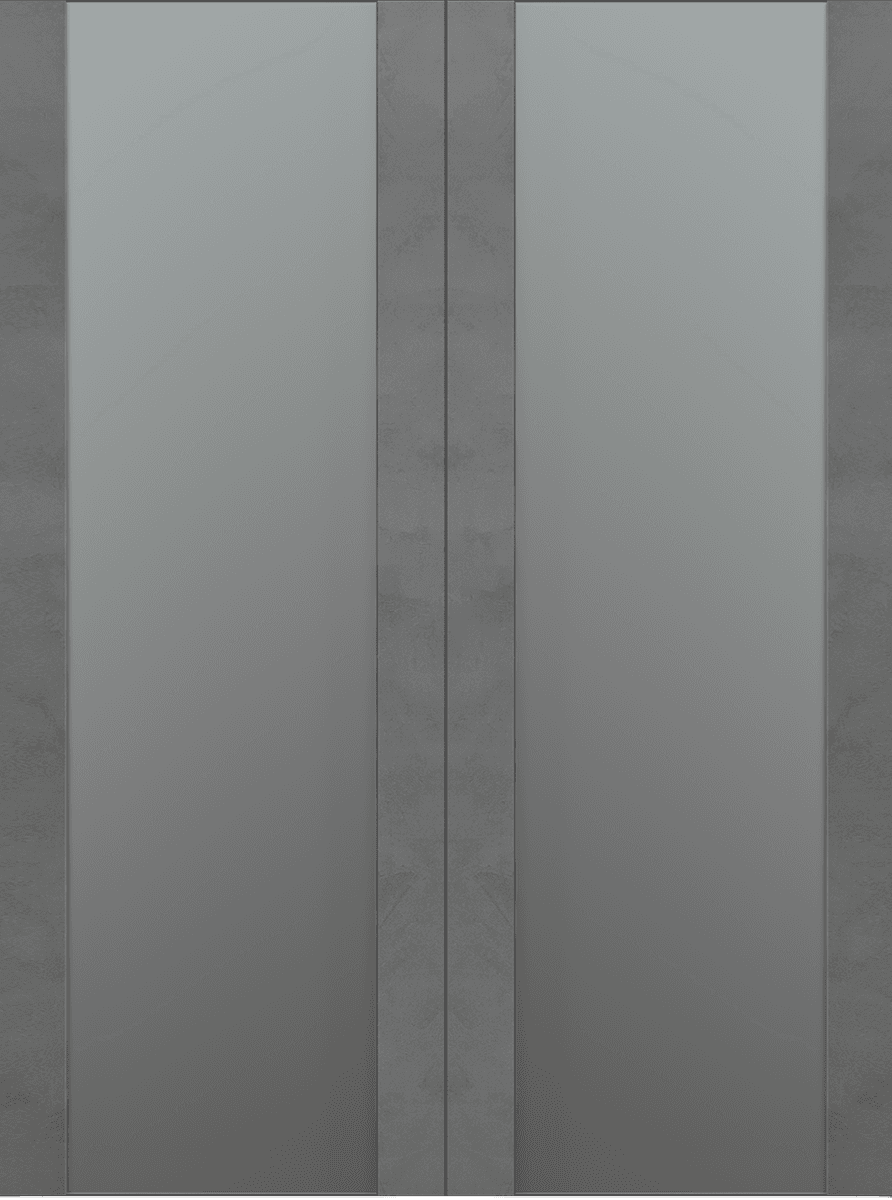 AVON 202 VETRO DARK URBAN DOUBLE BELLDINNI MODERN INTERIOR DOOR - 2