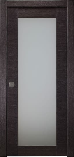 AVANTI 207 VETRO BLACK APRICOT POCKET BELLDINNI MODERN INTERIOR DOOR - 1