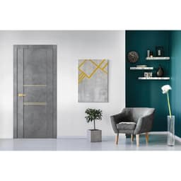 AVON 01 2H GOLD DARK URBAN SWING BELLDINNI MODERN INTERIOR DOOR - 2