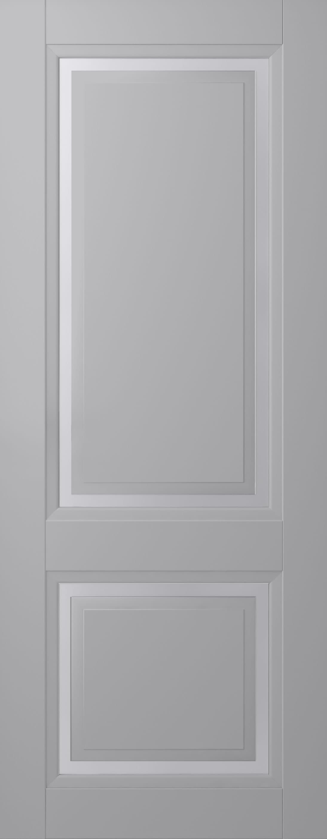 AURUM 2 VETRO LIGHT GREY SLAB BELLDINNI MODERN INTERIOR DOOR - 1