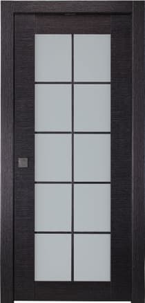 AVANTI 10 LITE VETRO BLACK APRICOT POCKET BELLDINNI MODERN INTERIOR DOOR - 1